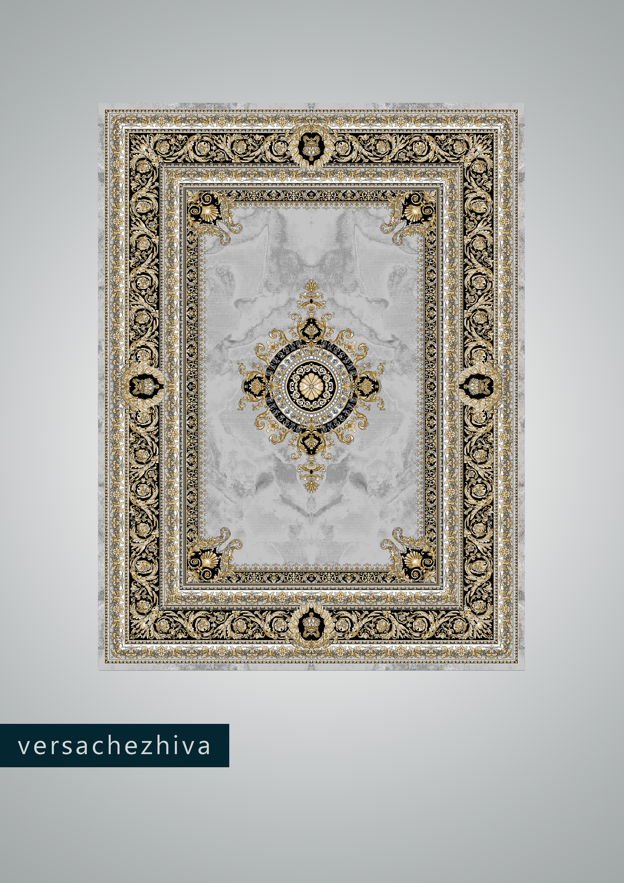 فرش 700 شانه طرح ورساچه ژیوا